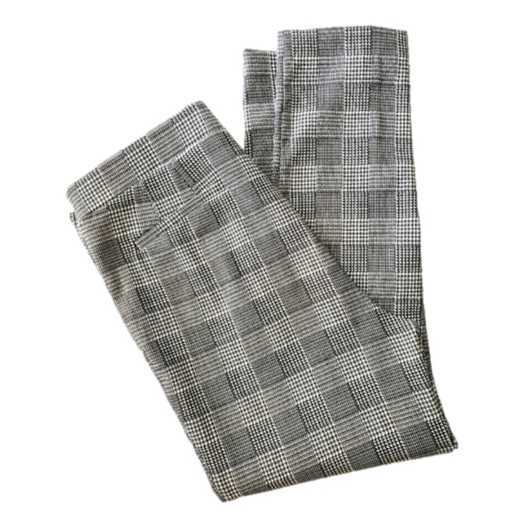 FIT SIGHT Comfort Trouser Highrise Plaid  with comfort waist  Sz 12